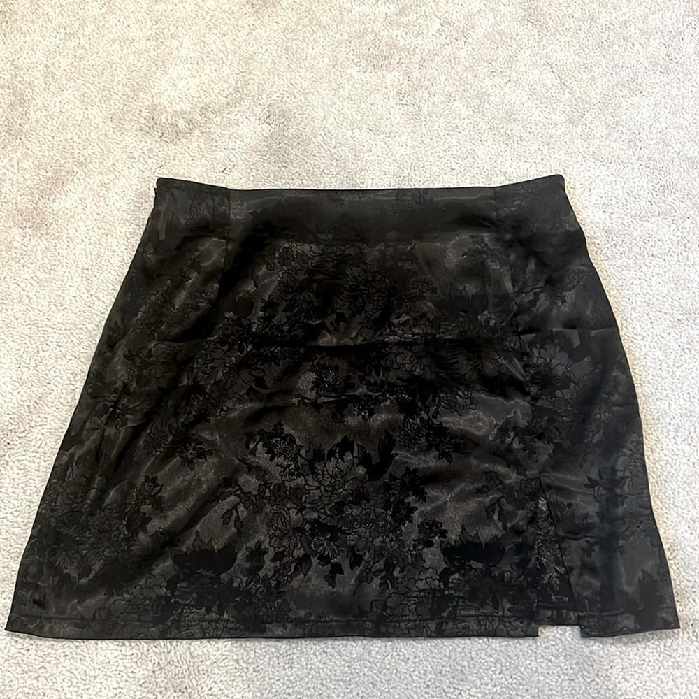 Silky Floral Skirt